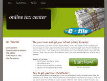 Tablet Screenshot of onlinetax-center.com